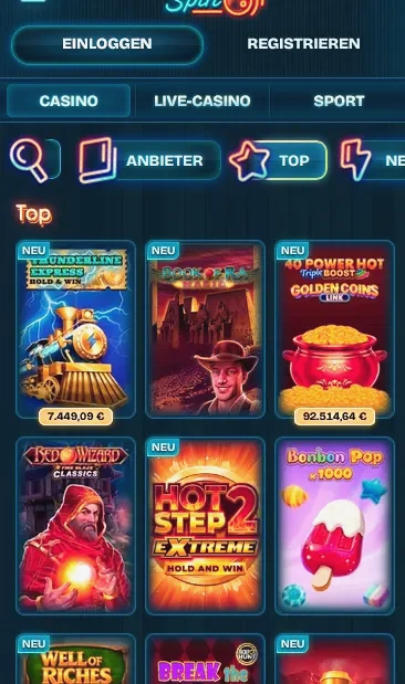 Mobilní verze Dudespin Casino na smartphonu s Android a iOS